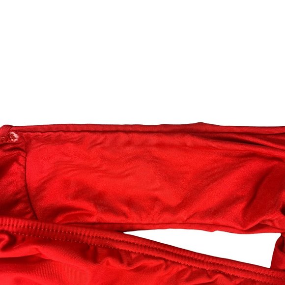 Women's Pilyq Victoria One Piece Cut Out Open Back Swimsuit in Red Coral Size M - Picture 7 of 12